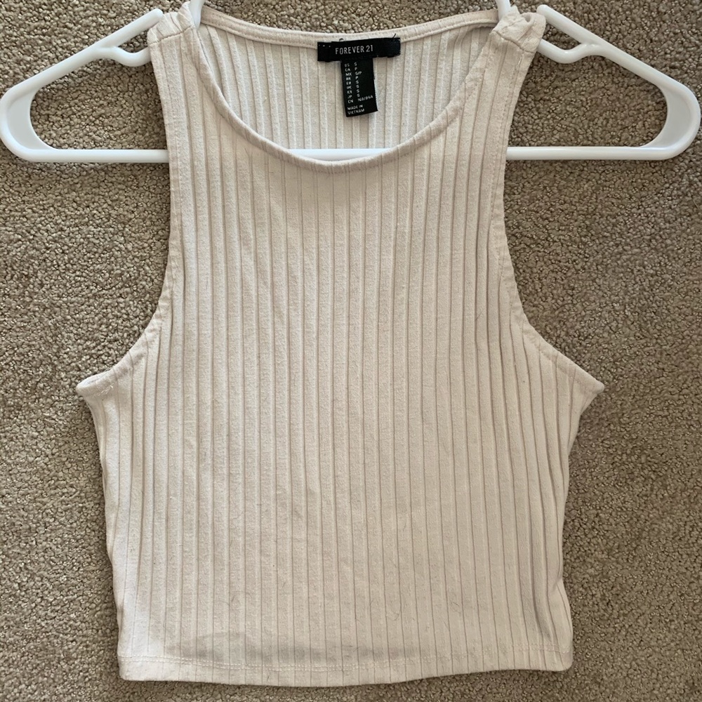 Cream colored tank